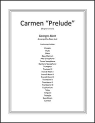 Carmen Prelude Concert Band sheet music cover Thumbnail